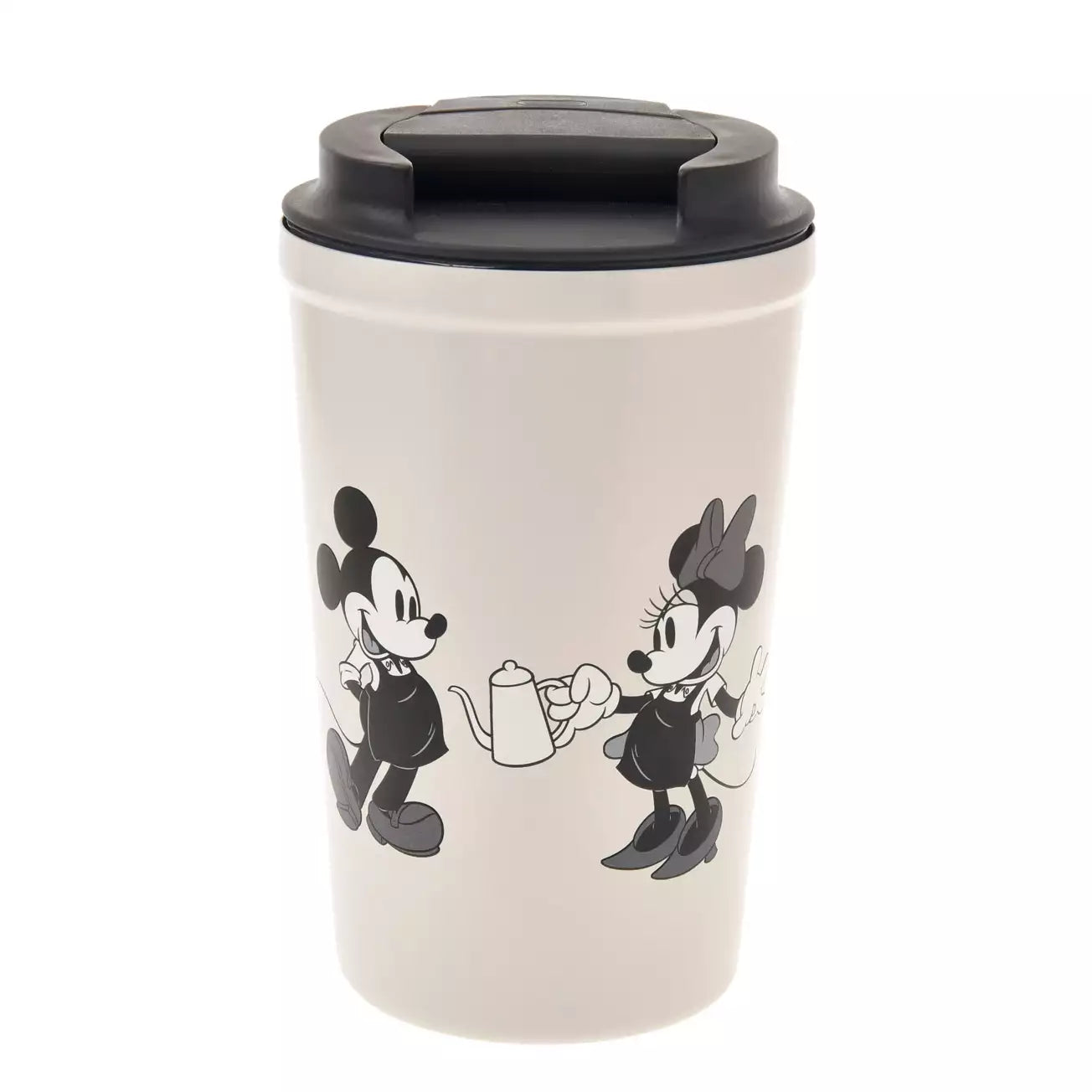 Japan Disney Store - Life with Cafe - Mickey & Minnie Mouse - Stainless Steel Tumbler