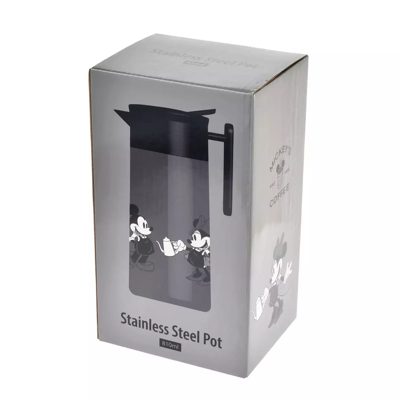 JAN 23 PREORDER - Japan Disney Store - Life with Cafe - Mickey & Minnie Mouse - Stainless Steel Pot