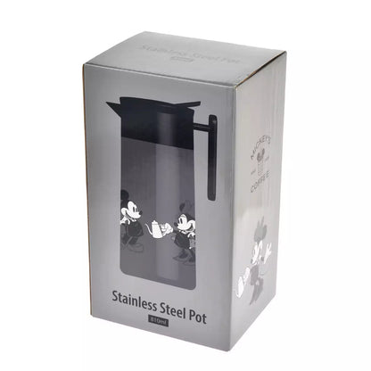 JAN 23 PREORDER - Japan Disney Store - Life with Cafe - Mickey & Minnie Mouse - Stainless Steel Pot