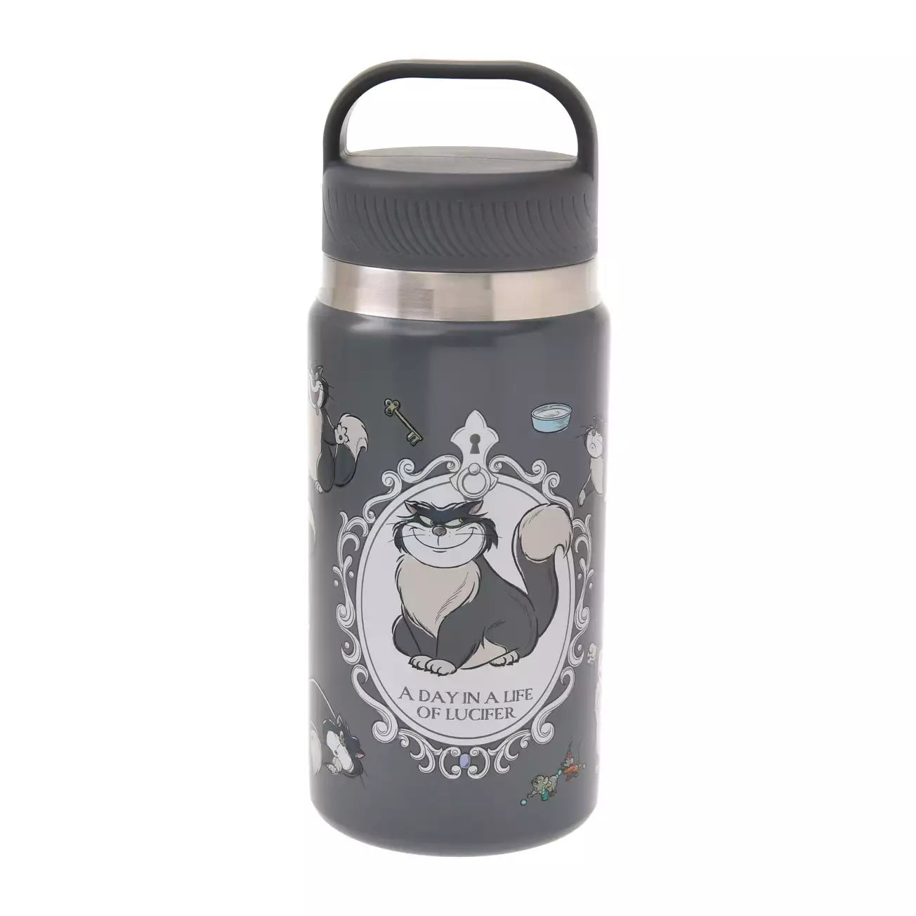 Japan Disney Store - Cat Day 2026 - Lucifer, Jack & Gus - Stainless Steel Bottle