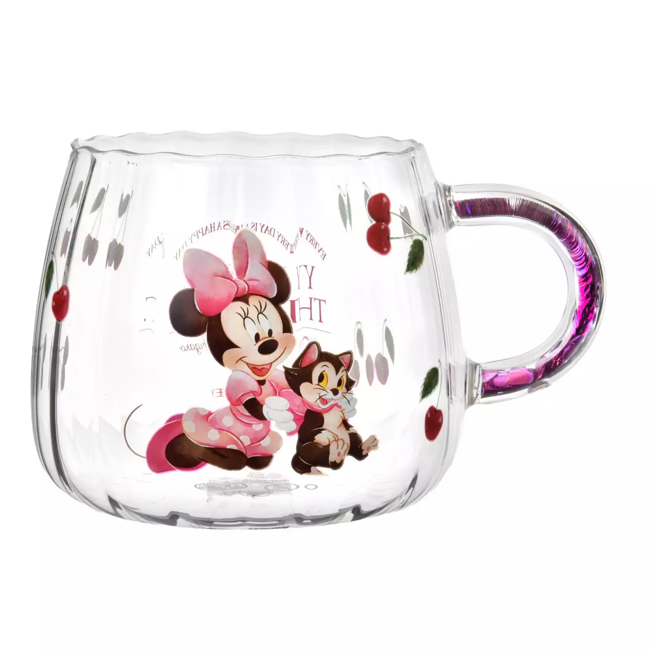 Japan Disney Store - Minnie Mouse & Figaro - Heat-Resistant Glass Mug
