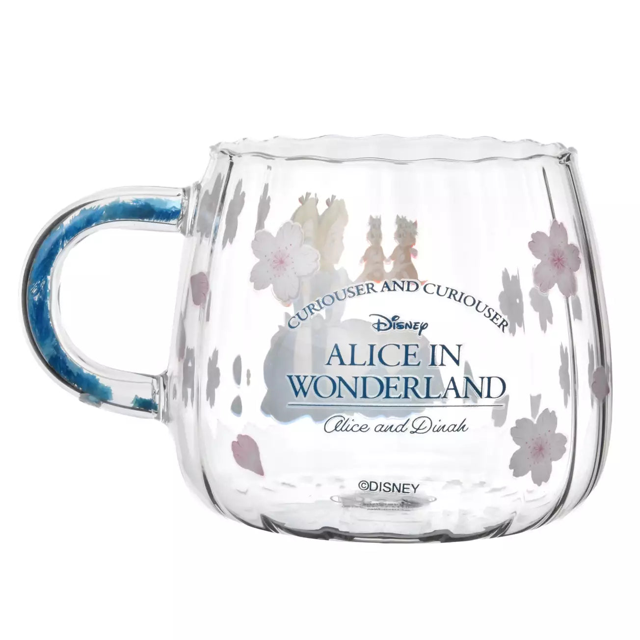 Japan Disney Store - Alice in Wonderland - Alice & Dinah - Heat-Resistant Glass Mug