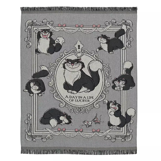 FEB 2 PREORDER - Japan Disney Store - Cat Day 2026 - Lucifer, Jack & Gus - Large Blanket