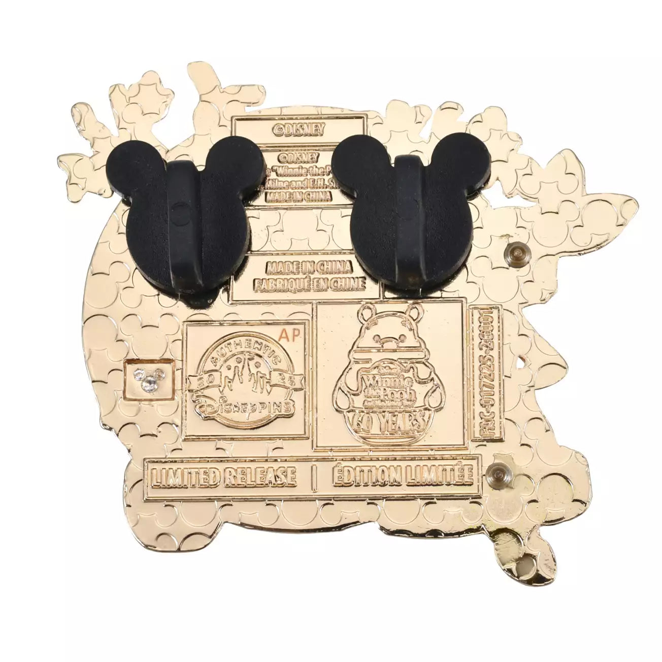 Japan Disney Store - Winnie the Pooh & Rabbit - Pin - 60th Anniversary