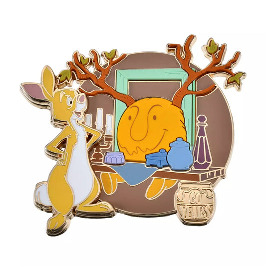 Japan Disney Store - Winnie the Pooh & Rabbit - Pin - 60th Anniversary