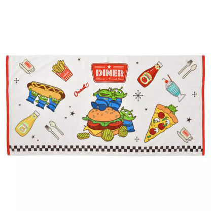 JUNE 30 PREORDER - Japan Disney Store - Toy Story - Little Green Men - Diner Bath Towel