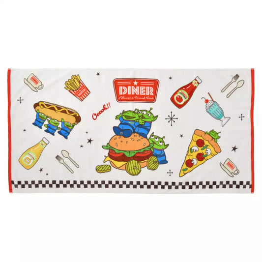 Japan Disney Store - Toy Story - Little Green Men - Diner Bath Towel