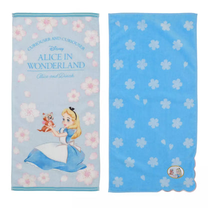 JAN 12 PREORDER - Japan Disney Store - Sakura 2026 - Alice in Wonderland & Dinah - Face Towel Set
