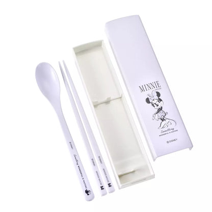 Japan Disney Store - New Lifestyle - Minnie Mouse - Chopsticks & Spoon - Cutlery Set