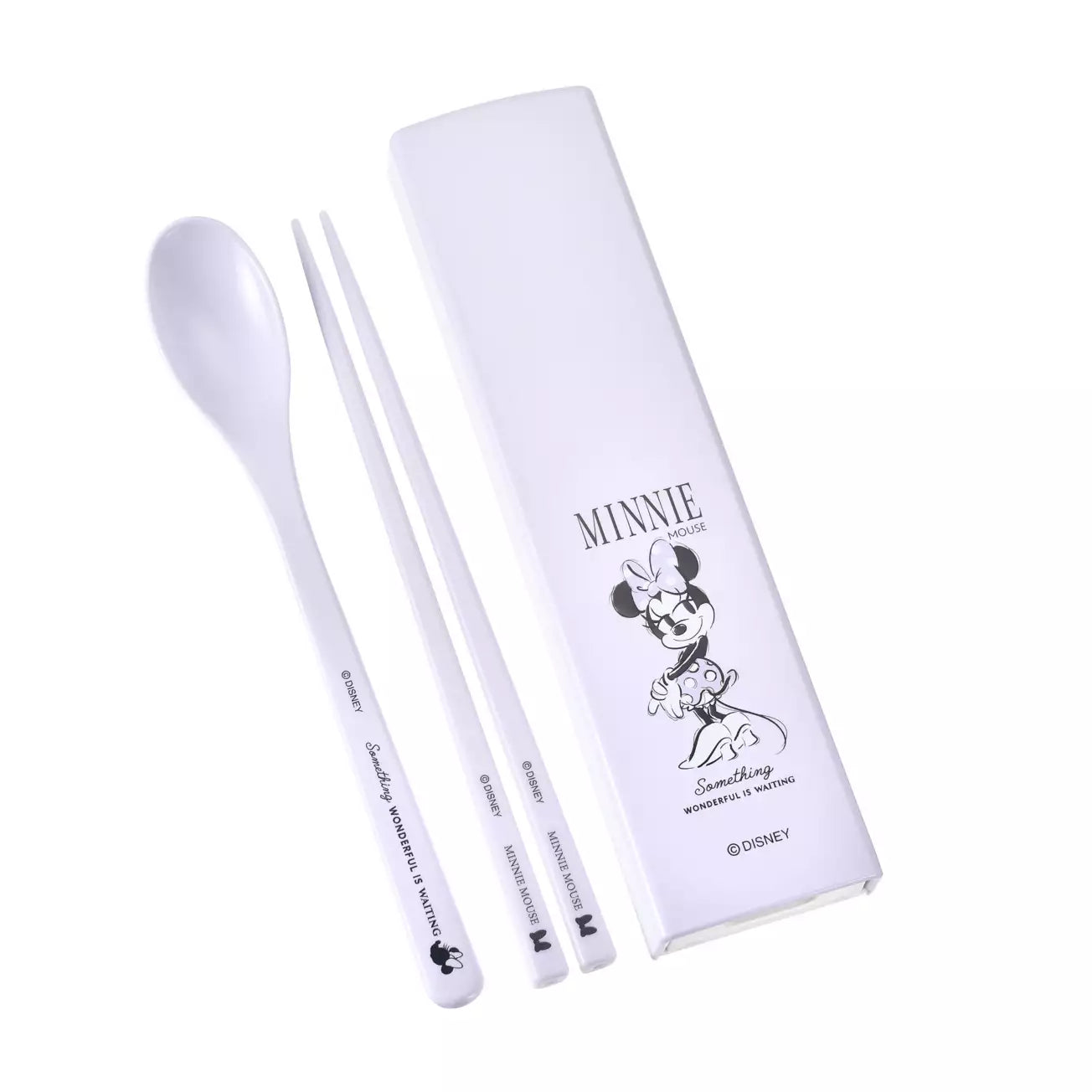 Japan Disney Store - New Lifestyle - Minnie Mouse - Chopsticks & Spoon - Cutlery Set