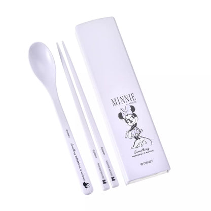 Japan Disney Store - New Lifestyle - Minnie Mouse - Chopsticks & Spoon - Cutlery Set