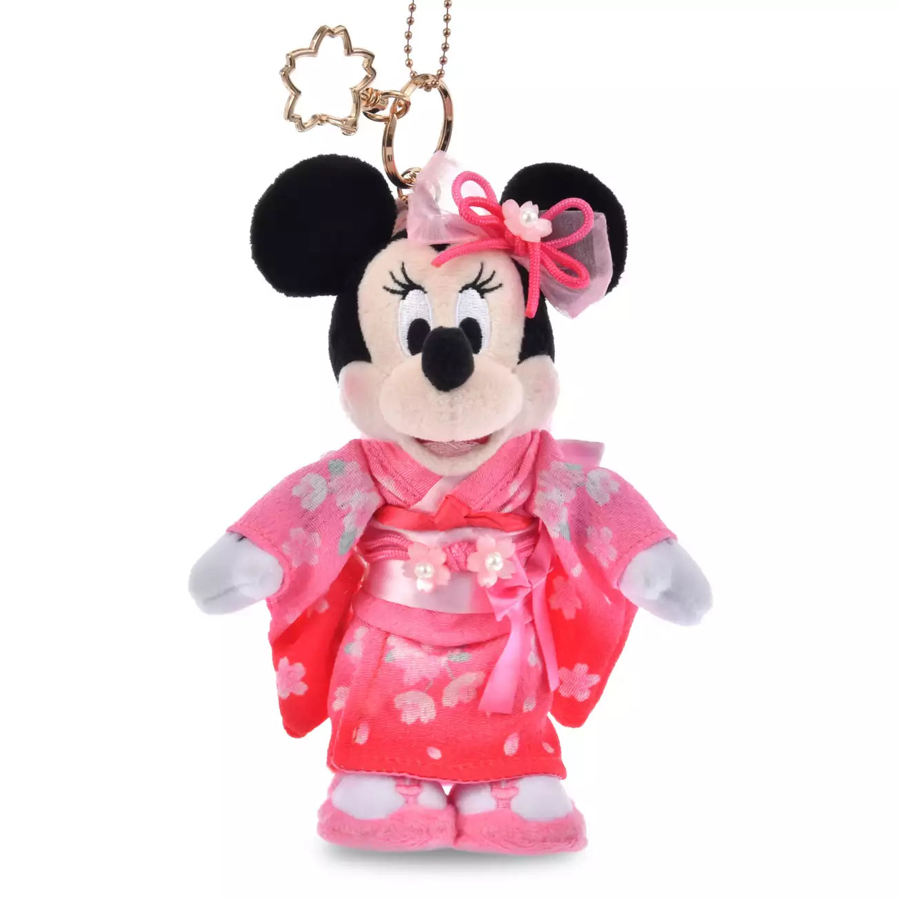 JAN 12 PREORDER - Japan Disney Store - Sakura 2026 - Minnie Mouse - Kimono Plush Keychain