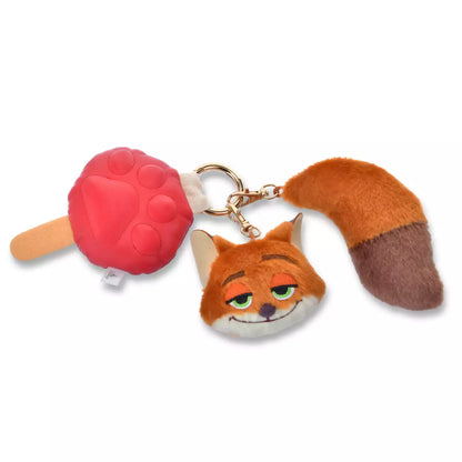 Japan Disney Store - Cat Day 2026 - Zootopia - Nick Wilde - Plush Keychain Paw & Tail