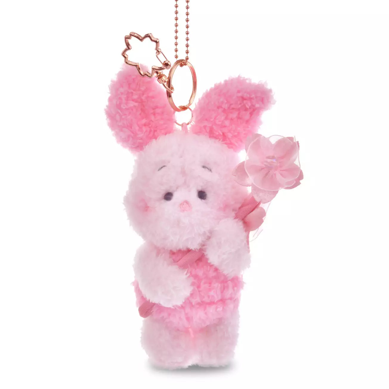 Japan Disney Store - Sakura 2026 - Winnie the Pooh - Piglet - Plush Keychain