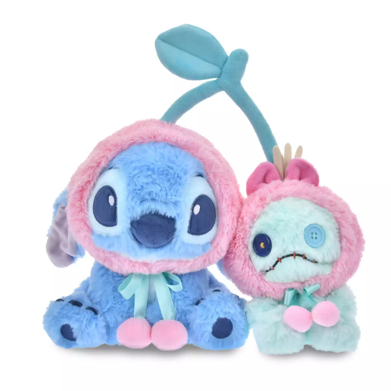 stitch and scrump cherry plush toy set