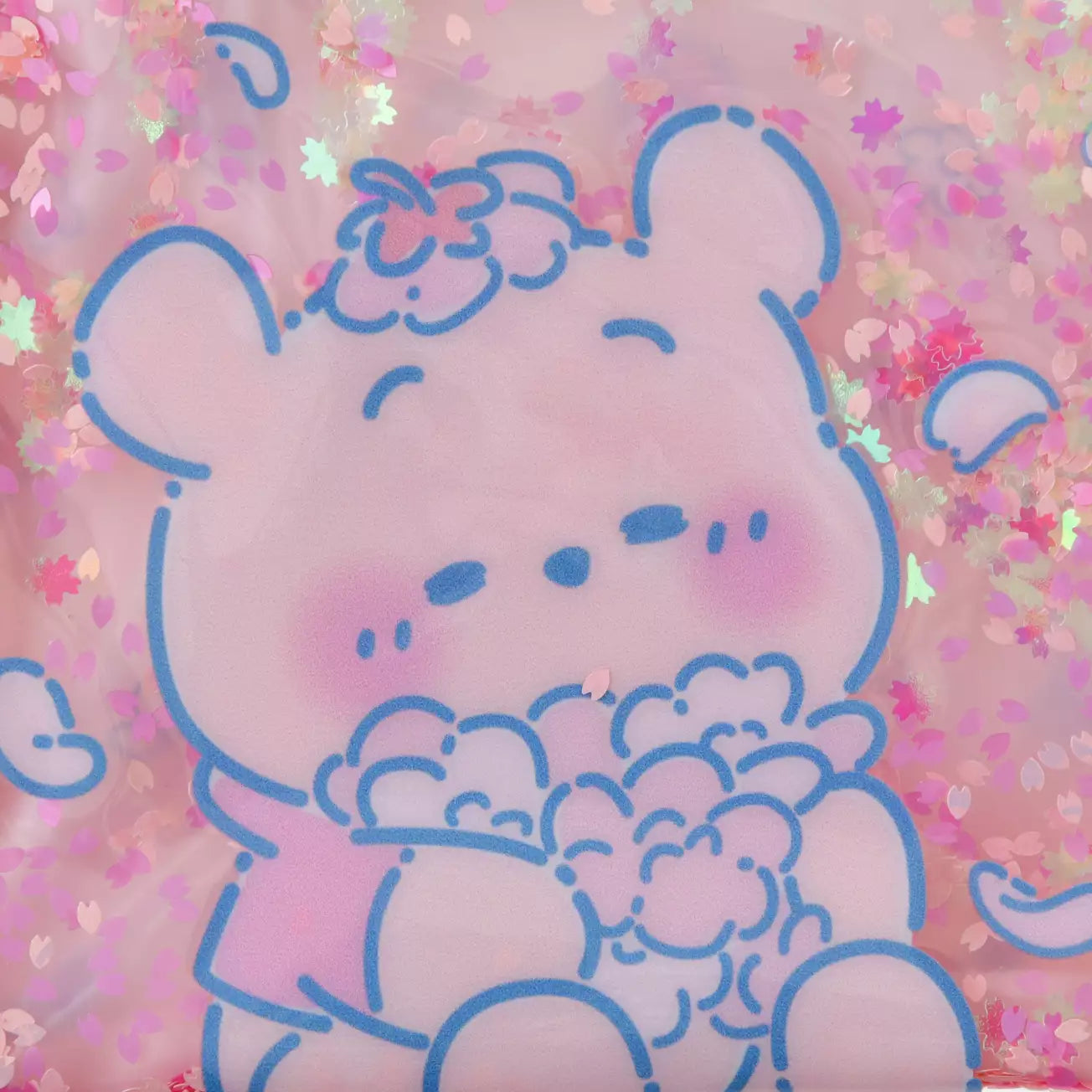 JAN 12 PREORDER - Japan Disney Store - Sakura 2026 - Winnie the Pooh & Piglet - Glitter Pouch