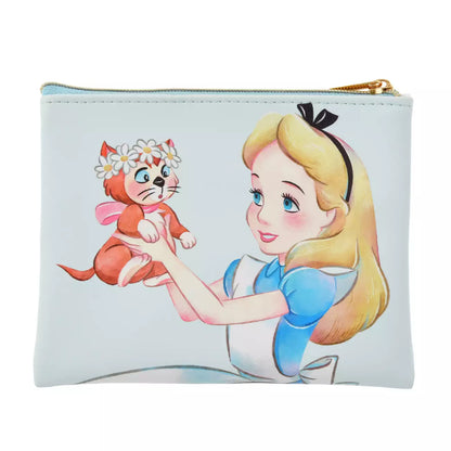 JAN 12 PREORDER - Japan Disney Store - Sakura 2026 - Alice in Wonderland & Dinah - Small Pouch