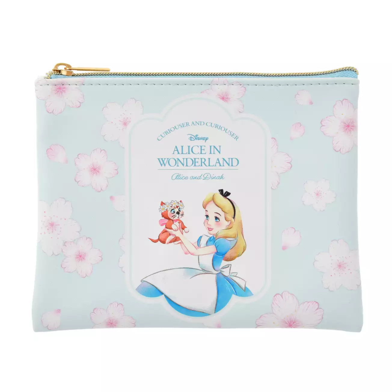 JAN 12 PREORDER - Japan Disney Store - Sakura 2026 - Alice in Wonderland & Dinah - Small Pouch