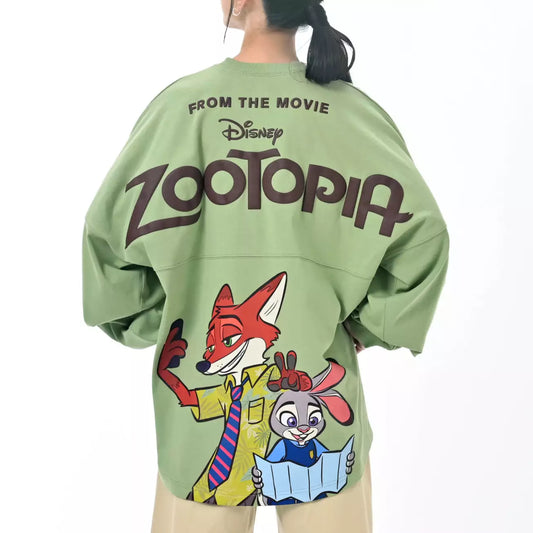 FEB 9 PREORDER - Japan Disney Store - Zootopia - 10th Anniversary Collection - Spirit Jersey - Judy Hopps & Nick Wilde Long Sleeve T-Shirt