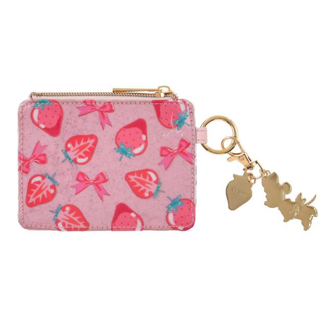 JAN 27 PREORDER - Japan Disney Store - Glossy Fruits - Minnie Mouse - Commuter Pass Case with Charm