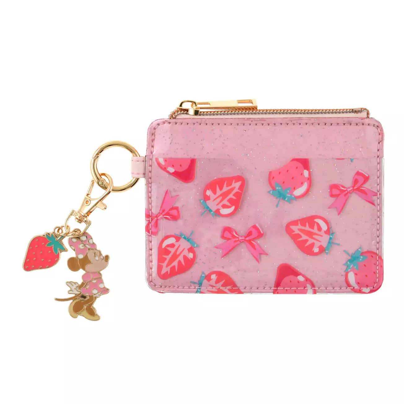 JAN 27 PREORDER - Japan Disney Store - Glossy Fruits - Minnie Mouse - Commuter Pass Case with Charm