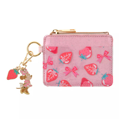 JAN 27 PREORDER - Japan Disney Store - Glossy Fruits - Minnie Mouse - Commuter Pass Case with Charm