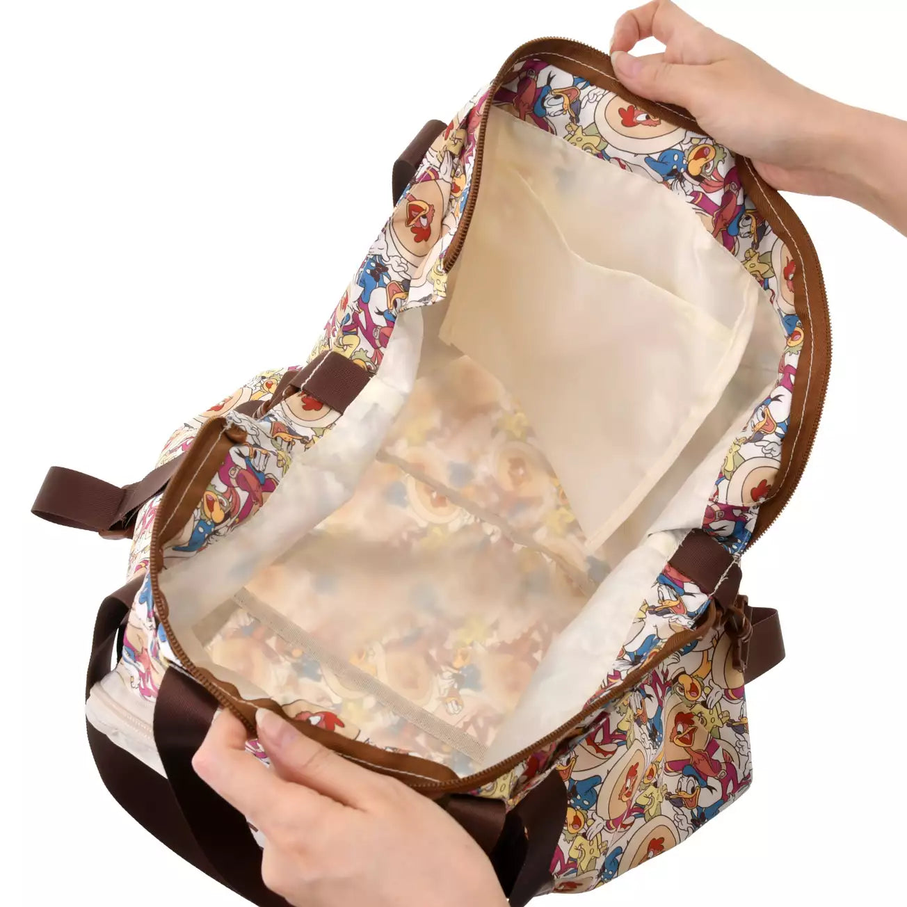 Japan Disney Store - The Three Caballeros - Travel with Amigos - Donald, Jose Carioca & Panchito - Foldable 2-Way Pocketable Tote Bag