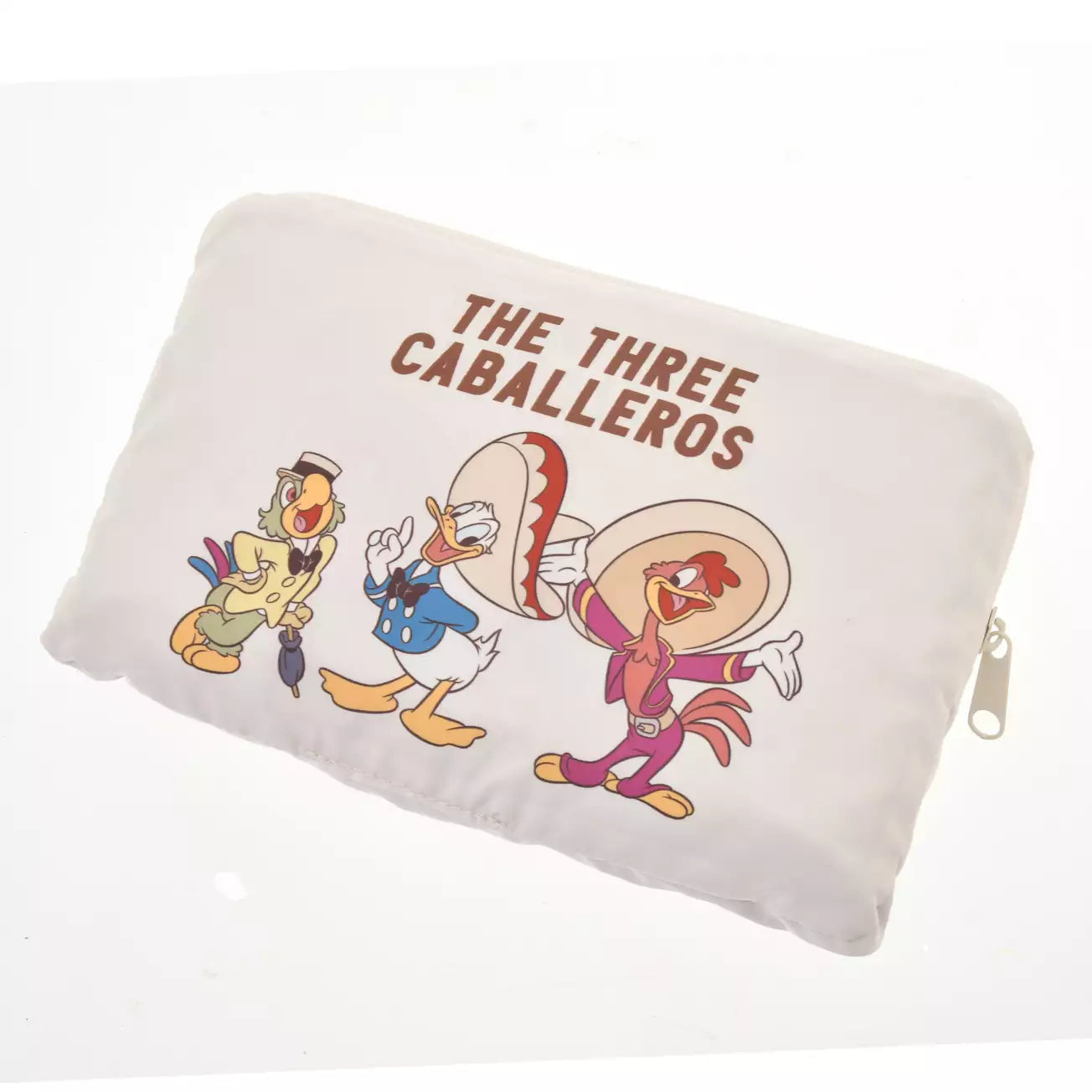 Japan Disney Store - The Three Caballeros - Travel with Amigos - Donald, Jose Carioca & Panchito - Foldable 2-Way Pocketable Tote Bag