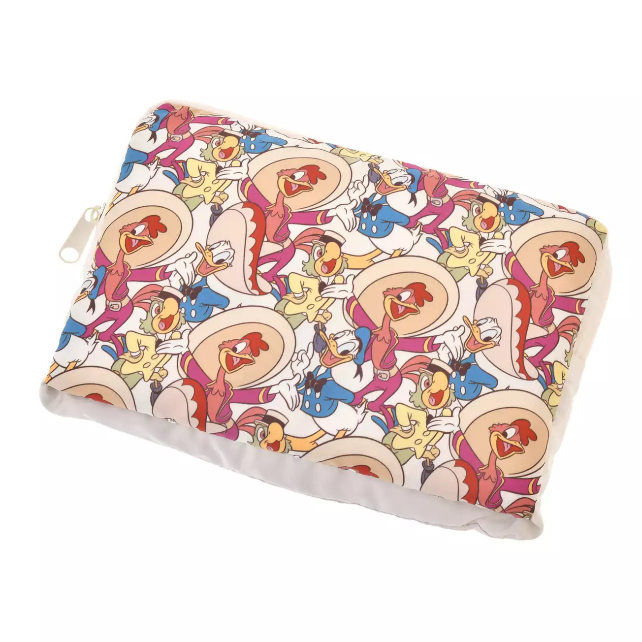 Japan Disney Store - The Three Caballeros - Travel with Amigos - Donald, Jose Carioca & Panchito - Foldable 2-Way Pocketable Tote Bag