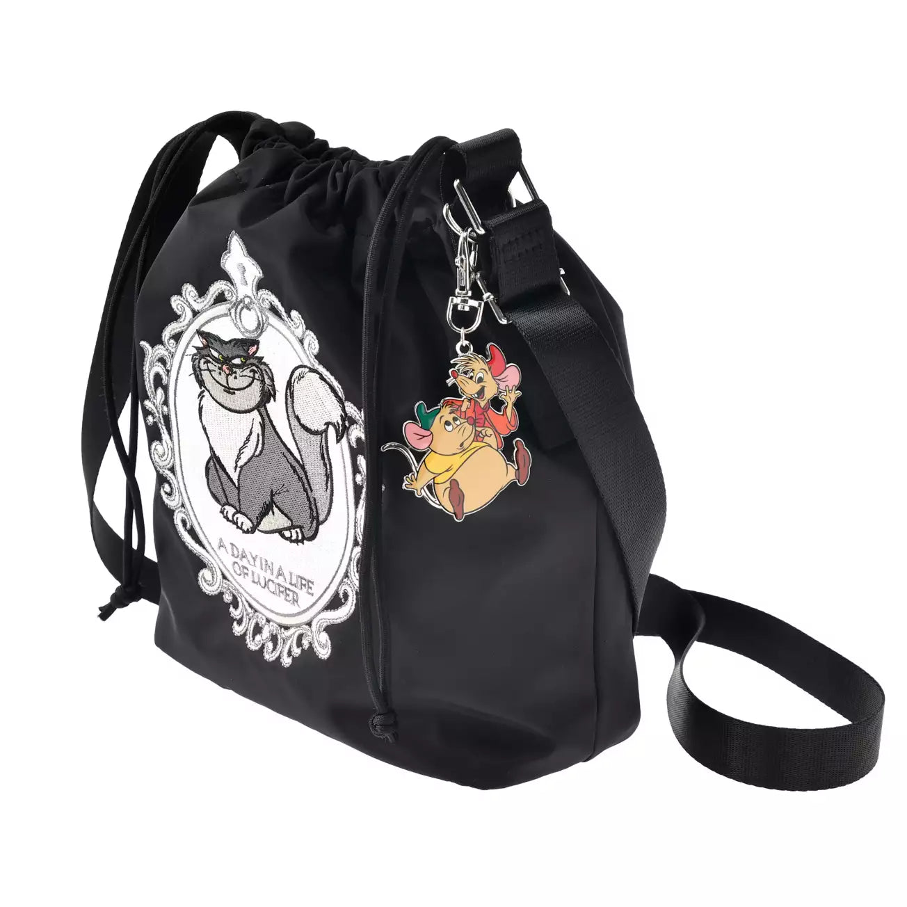 Japan Disney Store - Cat Day 2026 - Lucifer, Jack & Gus - Shoulder Bag with Charm