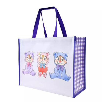Japan Disney Store - Chip 'n' Dale Collection - Chip, Dale & Clarice - Gingham ECO Bag