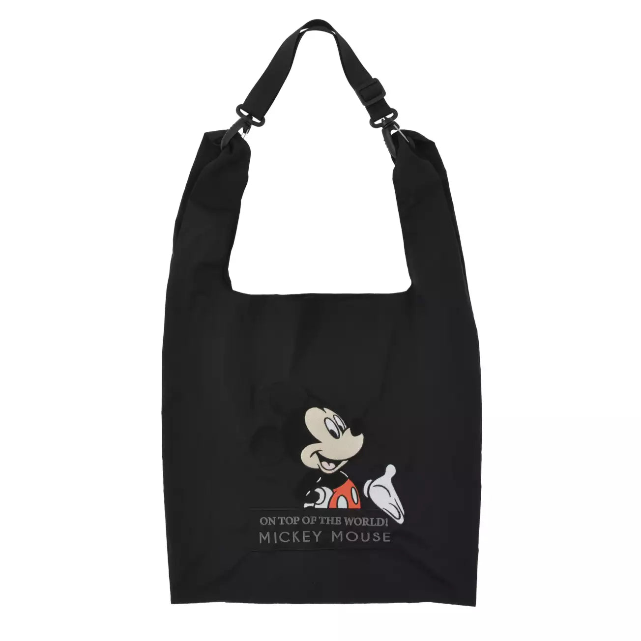 Japan Disney Store - Mickey Mouse  - Foldable 2-Way Embroidered Tote Bag