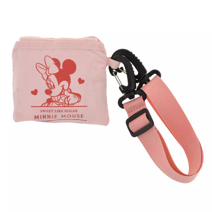 Japan Disney Store - Minnie Mouse  - Foldable 2-Way Embroidered Tote Bag