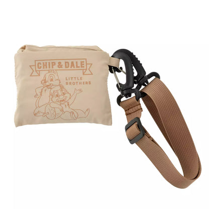 Japan Disney Store - Chip & Dale - Foldable 2-Way Embroidered Tote Bag
