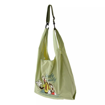 Japan Disney Store - Goofy & Max - Foldable 2-Way Embroidered Tote Bag