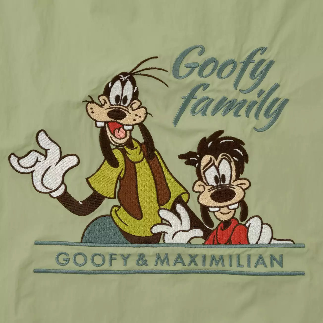 Japan Disney Store - Goofy & Max - Foldable 2-Way Embroidered Tote Bag