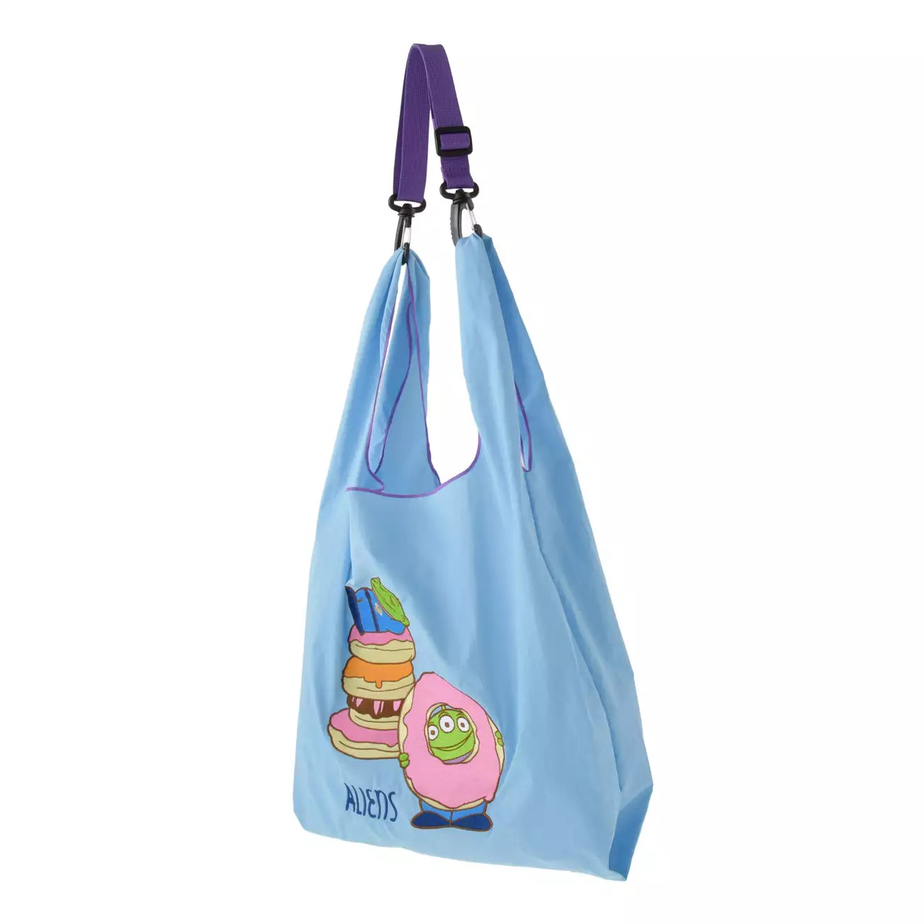 Japan Disney Store - Toy Story - Little Green Men - Foldable 2-Way Embroidered Tote Bag