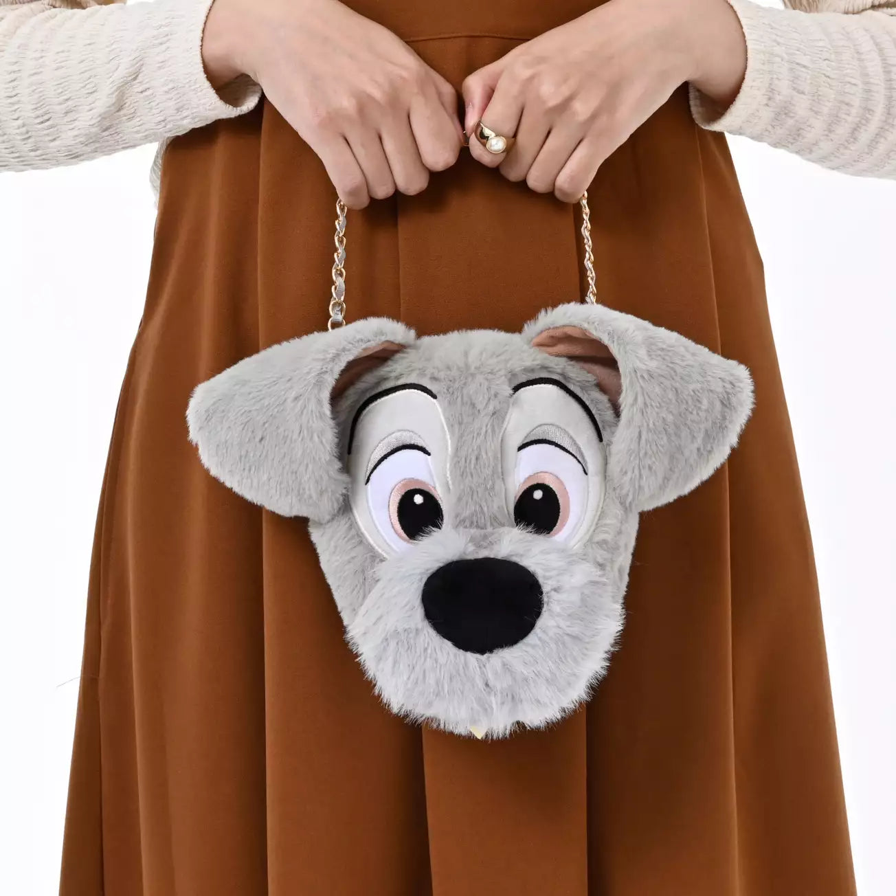 23 DEC PREORDER - Japan Disney Store - Lady & the Tramp - Tramp - 2Way Plush Pouch Bag