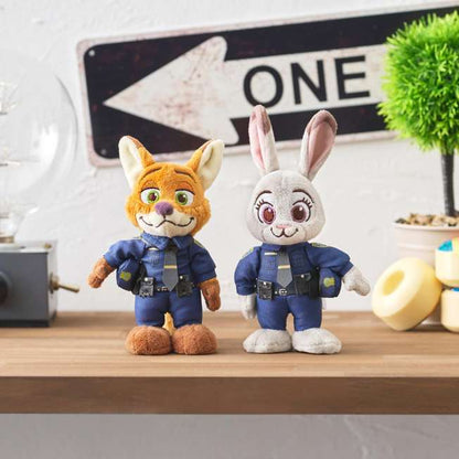 9 FEB PREORDER - Japan Disney Store - Zootopia - StanDs - Judy Hopps & Nick Wilde - Plush Set