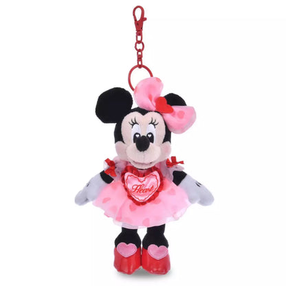 JAN 6 PREORDER - Disney Store Japan - Valentines 2026 - Minnie Mouse - Plush Keychain