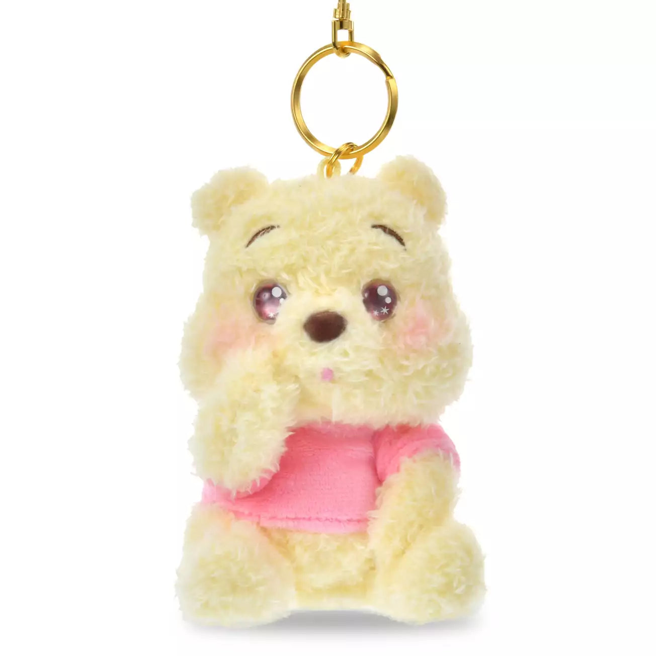 Japan Disney Store - Kyururun - Winnie the Pooh - Plush Keychain