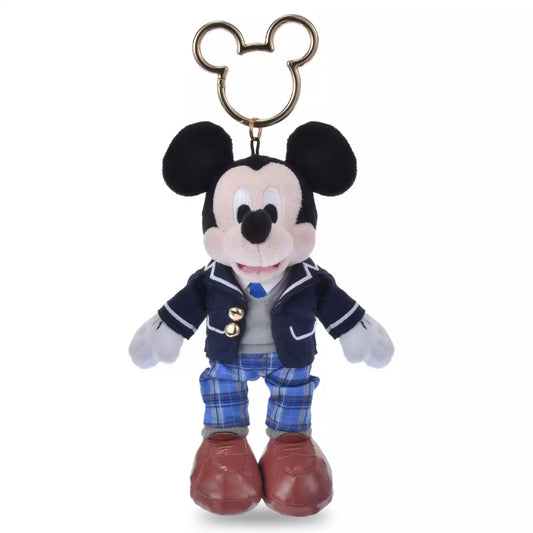 Japan Disney Store - School Uniform Style - Mickey Mouse - Plush Keychain