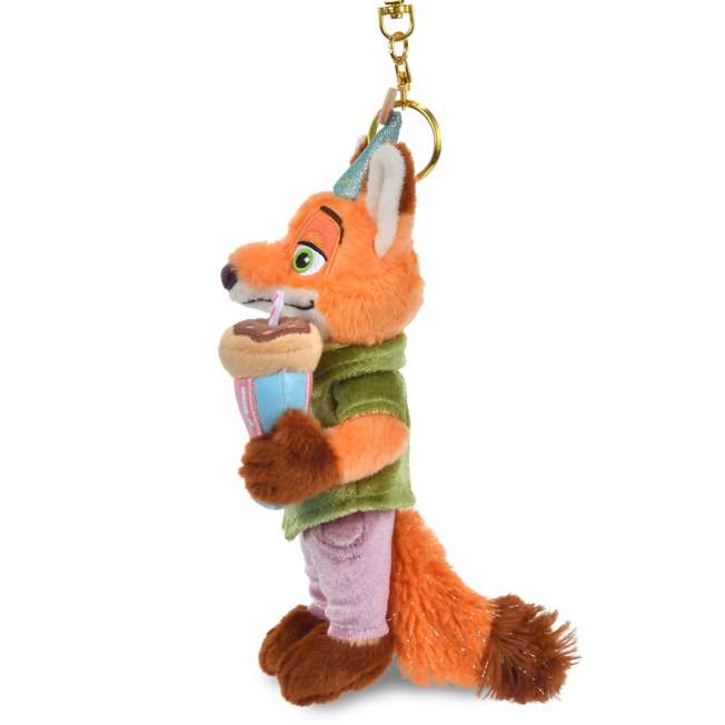 FEB 9 PREORDER - Japan Disney Store - Zootopia - 10th Anniversary Collection - Nick Wilde - Plush Keychain