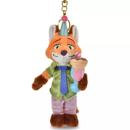 FEB 9 PREORDER - Japan Disney Store - Zootopia - 10th Anniversary Collection - Nick Wilde - Plush Keychain