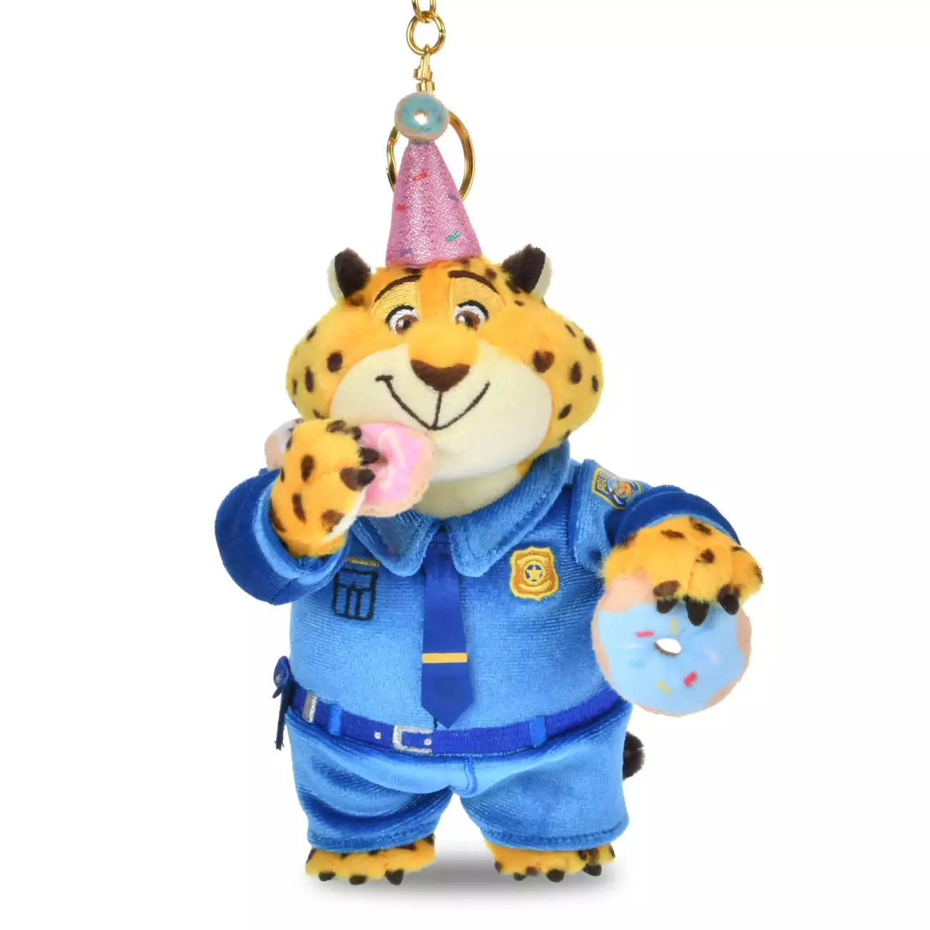 FEB 9 PREORDER - Japan Disney Store - Zootopia - 10th Anniversary Collection - Clawhauser - Plush Keychain