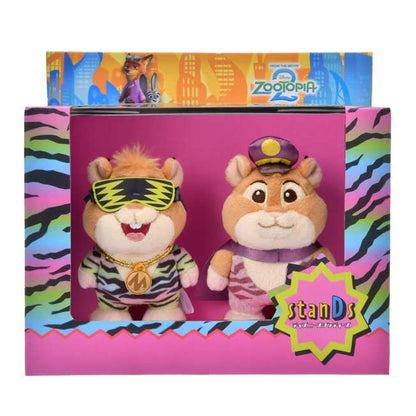 JAN 13 PREORDER - Japan Disney Store - Zootopia 2 - StanDs - Lemming Businessman Plush Toy Set