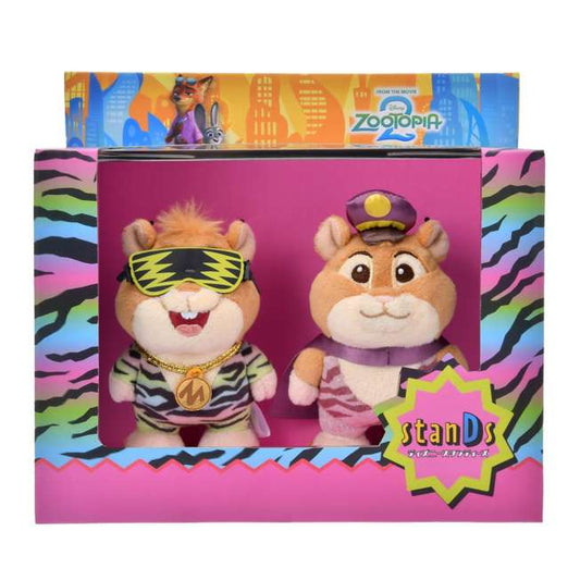 JAN 13 PREORDER - Japan Disney Store - Zootopia 2 - StanDs - Lemming Businessman Plush Toy Set