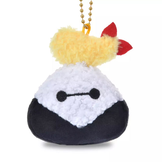 Japan Disney Store - Baymax - Onigiri / Rice Ball - Shrimp Tempura - Plush Keychain
