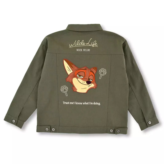 FEB 9 PREORDER - Japan Disney Store - Zootopia - 10th Anniversary Collection - Nick Wilde Green Blouson