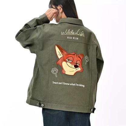 FEB 9 PREORDER - Japan Disney Store - Zootopia - 10th Anniversary Collection - Nick Wilde Green Blouson